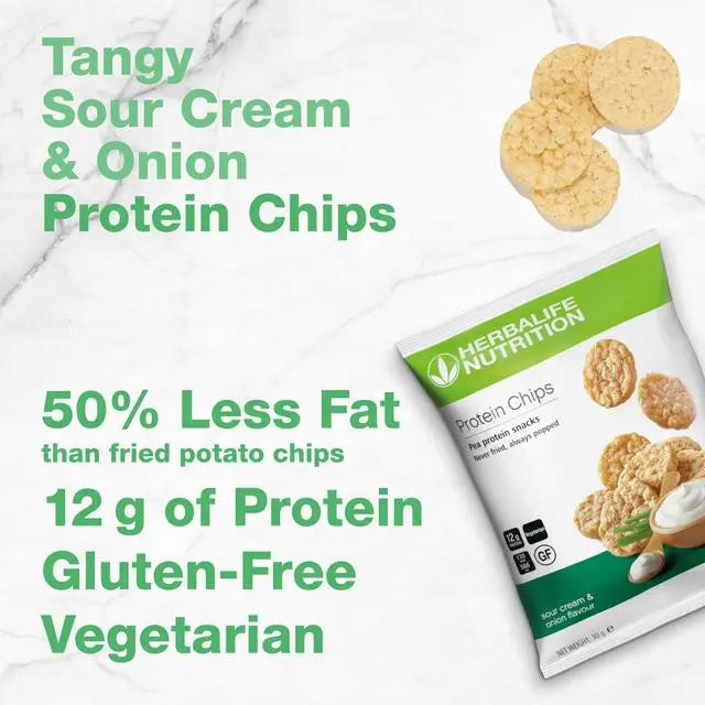 Protein Chips Sour Cream & Onion 10 x 30 g