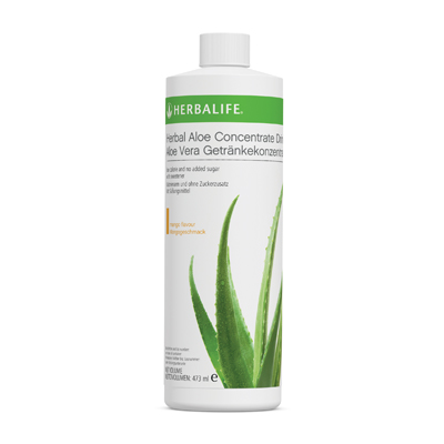 Herbalife Aloe Vera Concentrate bottle on a white background